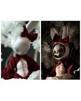 「Coral Reef」Cinnabar Closed Eyes Rabbit BJD Doll (1/6) - Image 4