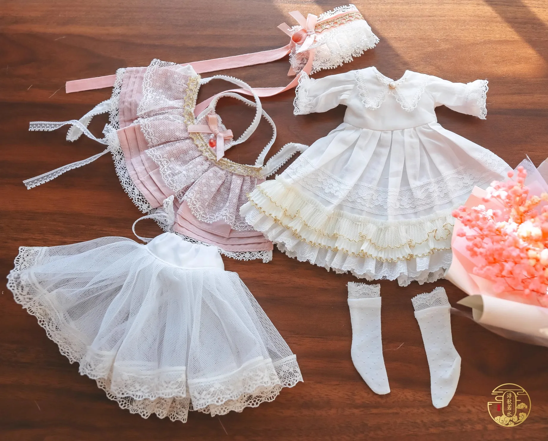 「Dollection」Peach Tea Party Outfit Only (YOSD / 1/6) - Image 6