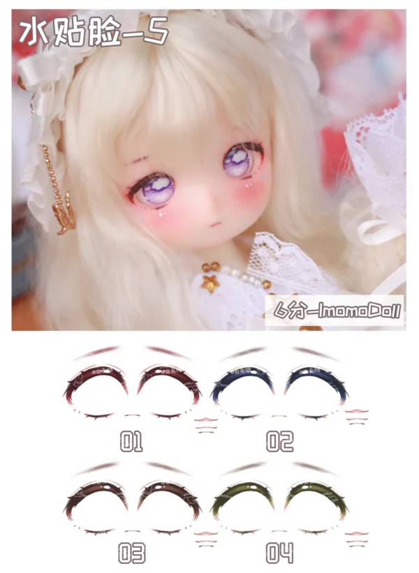 「Dollection」Water Base Transfer Face-Up Sticker #No.5