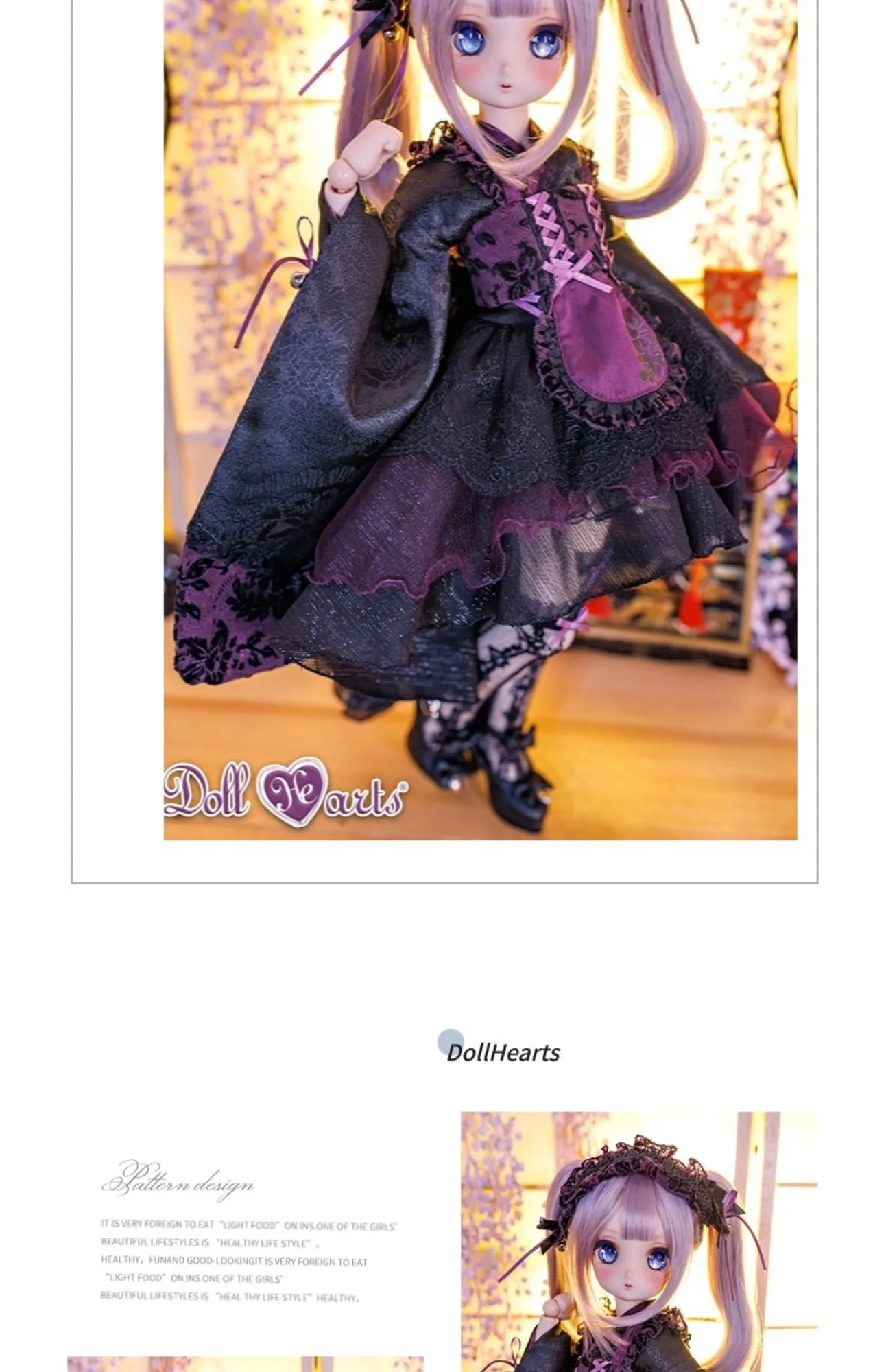 「DollHearts」Blue Berry (SDGR/DD l 1/3) BJD Outfit Only - Image 12