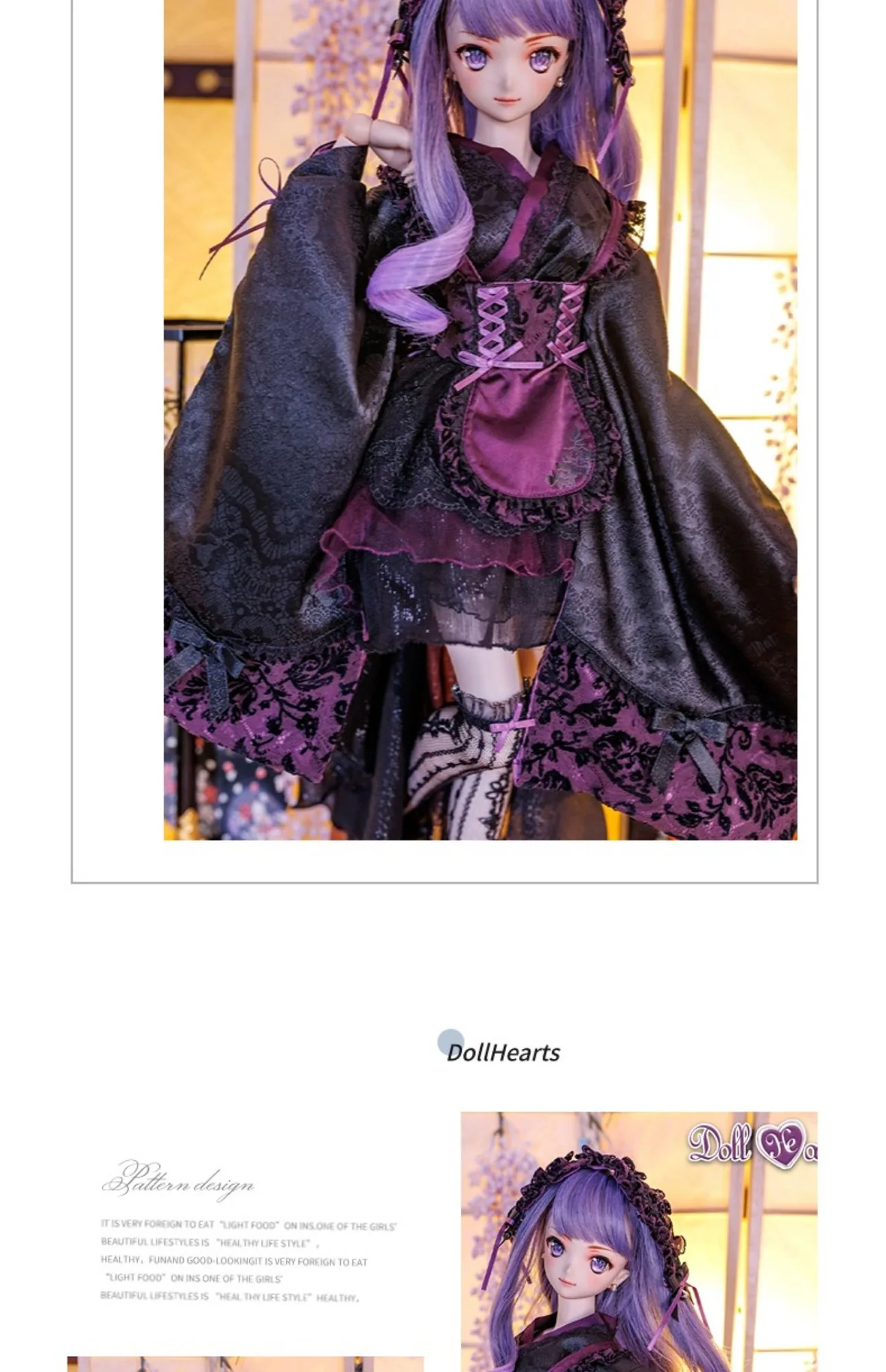 「DollHearts」Blue Berry (SDGR/DD l 1/3) BJD Outfit Only - Image 7