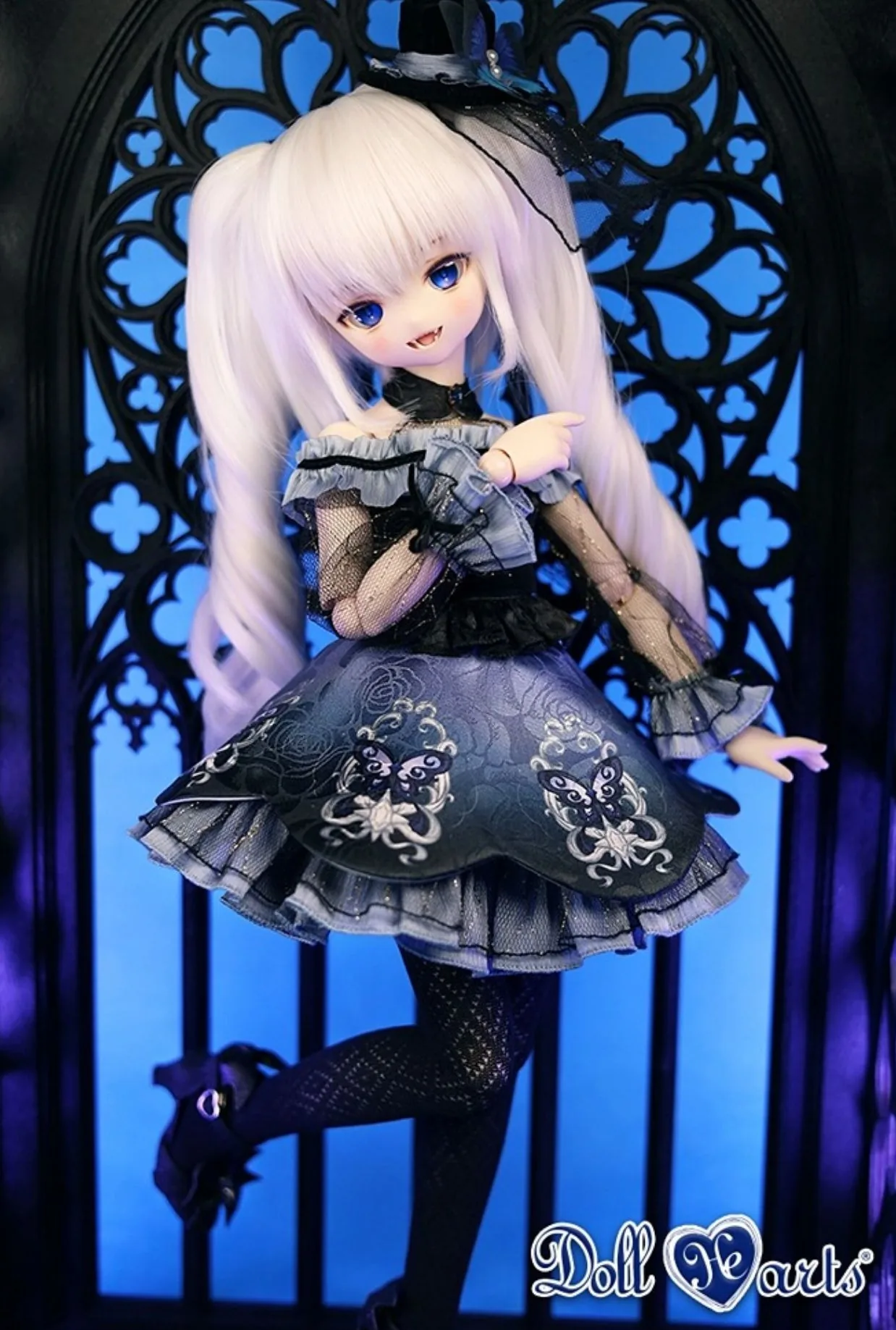 「DollHearts」Blue Butterfly Rose (MSD/MDD l 1/4) BJD Outfit Onl