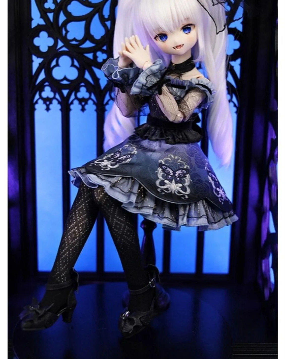 「DollHearts」Blue Butterfly Rose (MSD/MDD l 1/4) BJD Outfit Onl - Image 2