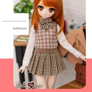 「DollHearts」Brown Uniform (MSD/MDD l 1/4) BJD Outfit Onl