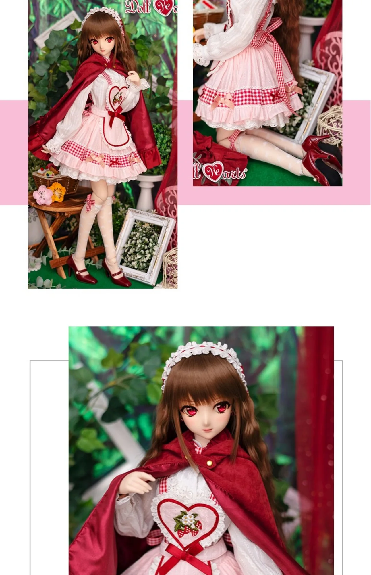 「DollHearts」Lil Red Ridding Hood 2 (MSD/MDD l 1/4) BJD Outfit Onl - Image 10