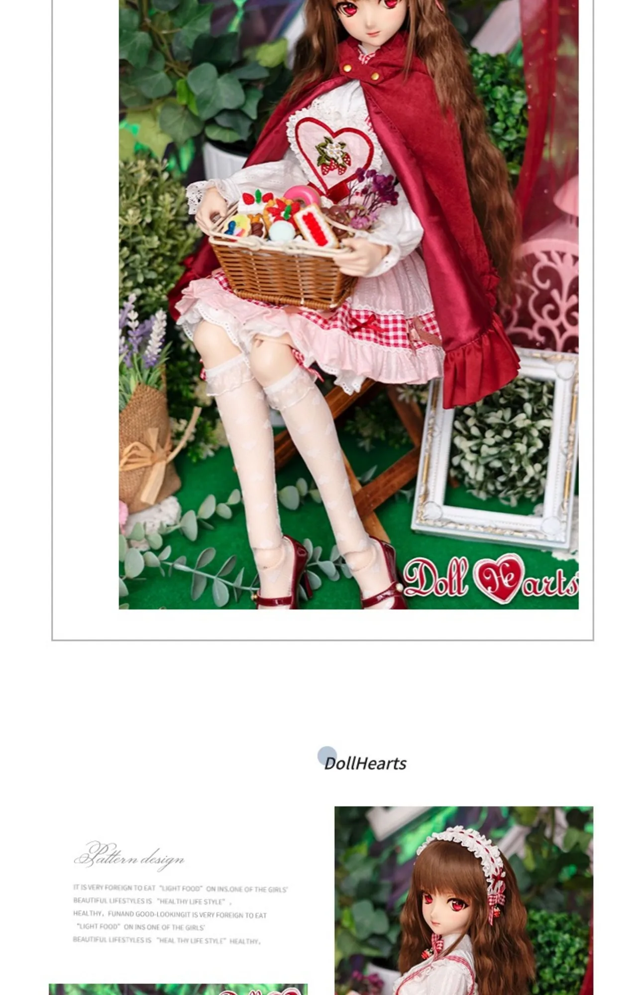 「DollHearts」Lil Red Ridding Hood 2 (MSD/MDD l 1/4) BJD Outfit Onl - Image 11