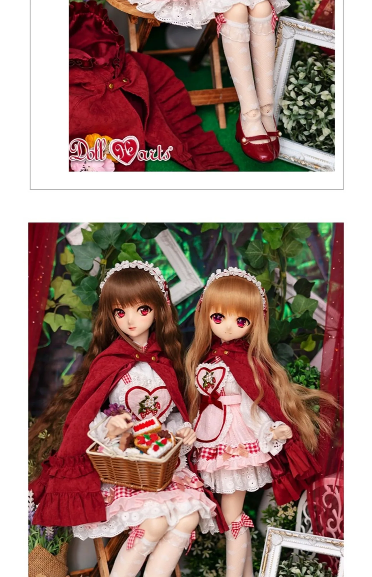 「DollHearts」Lil Red Ridding Hood 2 (MSD/MDD l 1/4) BJD Outfit Onl - Image 4