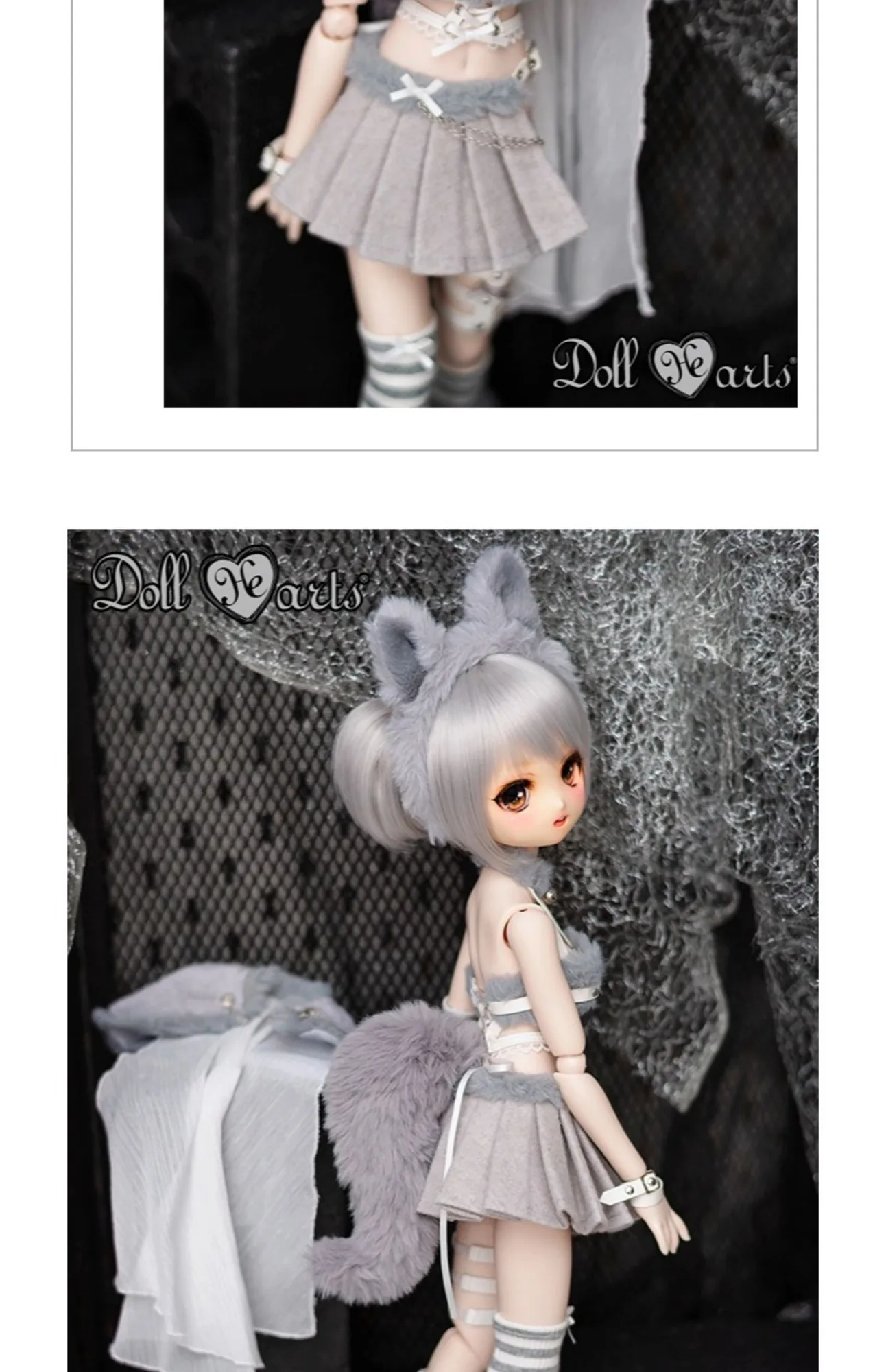 「DollHearts」Silver Wolf (MSD/MDD l 1/4 l SDGR/ DD l 1/3 ) BJD Outfit Only - Image 3