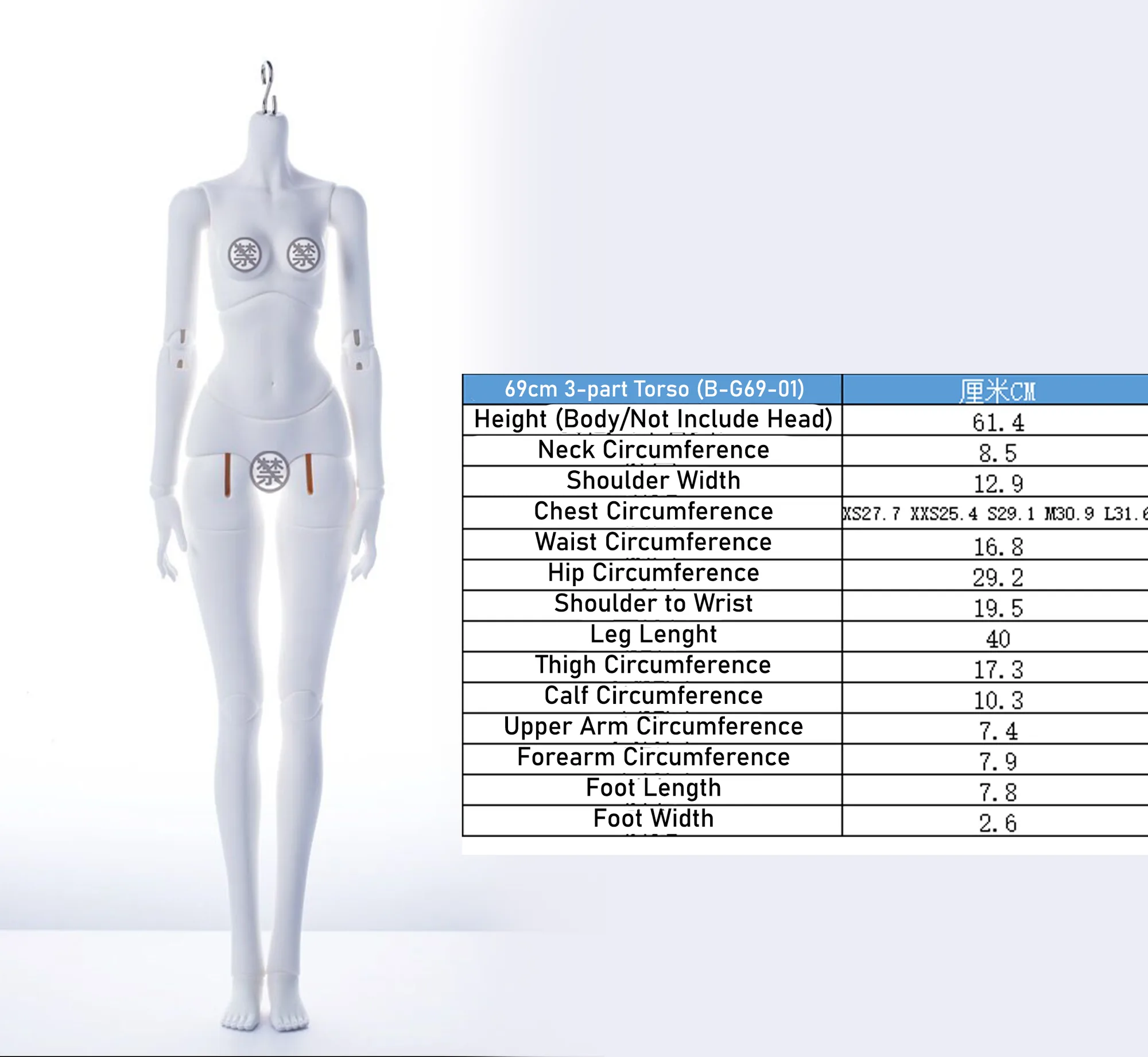 「LoongSoul」Body Comparison (Measurement) / Only Body (1/6, 1/4, 1/3) - Image 6