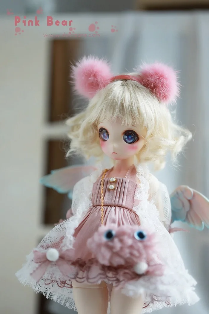 「Dollzone」Pink Bear Wings Ver. BJD Doll (1/6) - Image 6