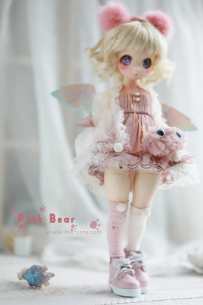 「Dollzone」Pink Bear Wings Ver. BJD Doll (1/6) - Image 7