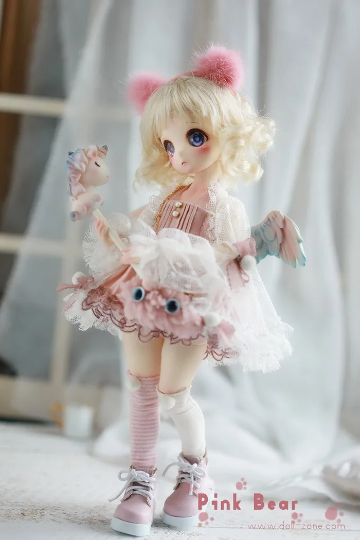 「Dollzone」Pink Bear Wings Ver. BJD Doll (1/6) - Image 9