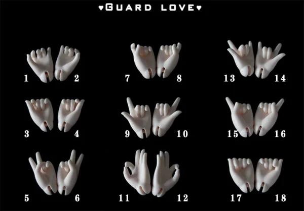 「Guard Love」 40cm Chubby BJD Doll Hands Only (1/4)