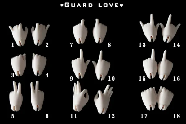 「Guard Love」 40cm Chubby BJD Doll Hands Only (1/4) - Image 2
