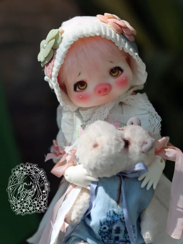 「Ilex Doll」Pearl Piggy BJD Doll Head Only (1/6) - Image 5