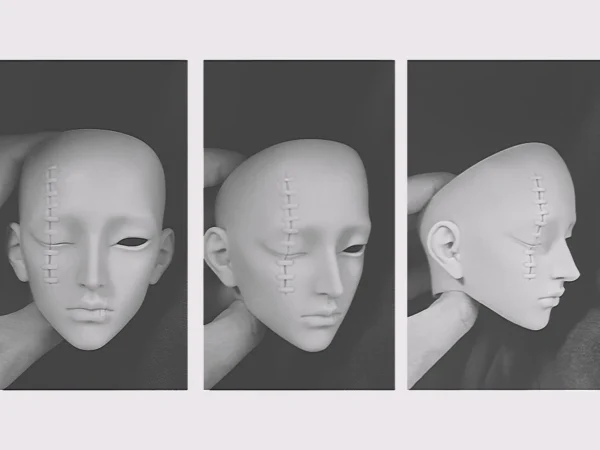 「Iomdoll」Non Yin BJD Doll Head Only (75cm) - Image 2