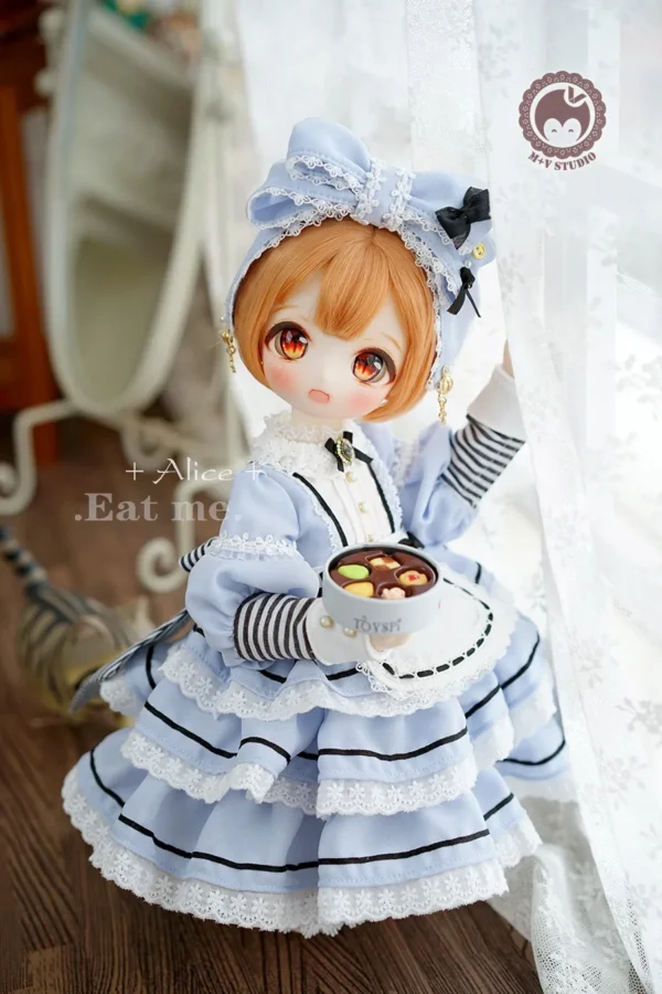 「M+V Studio」ALICE-Eat me. (MDD/MSD/Chubby) BJD Outfit Only - Image 3