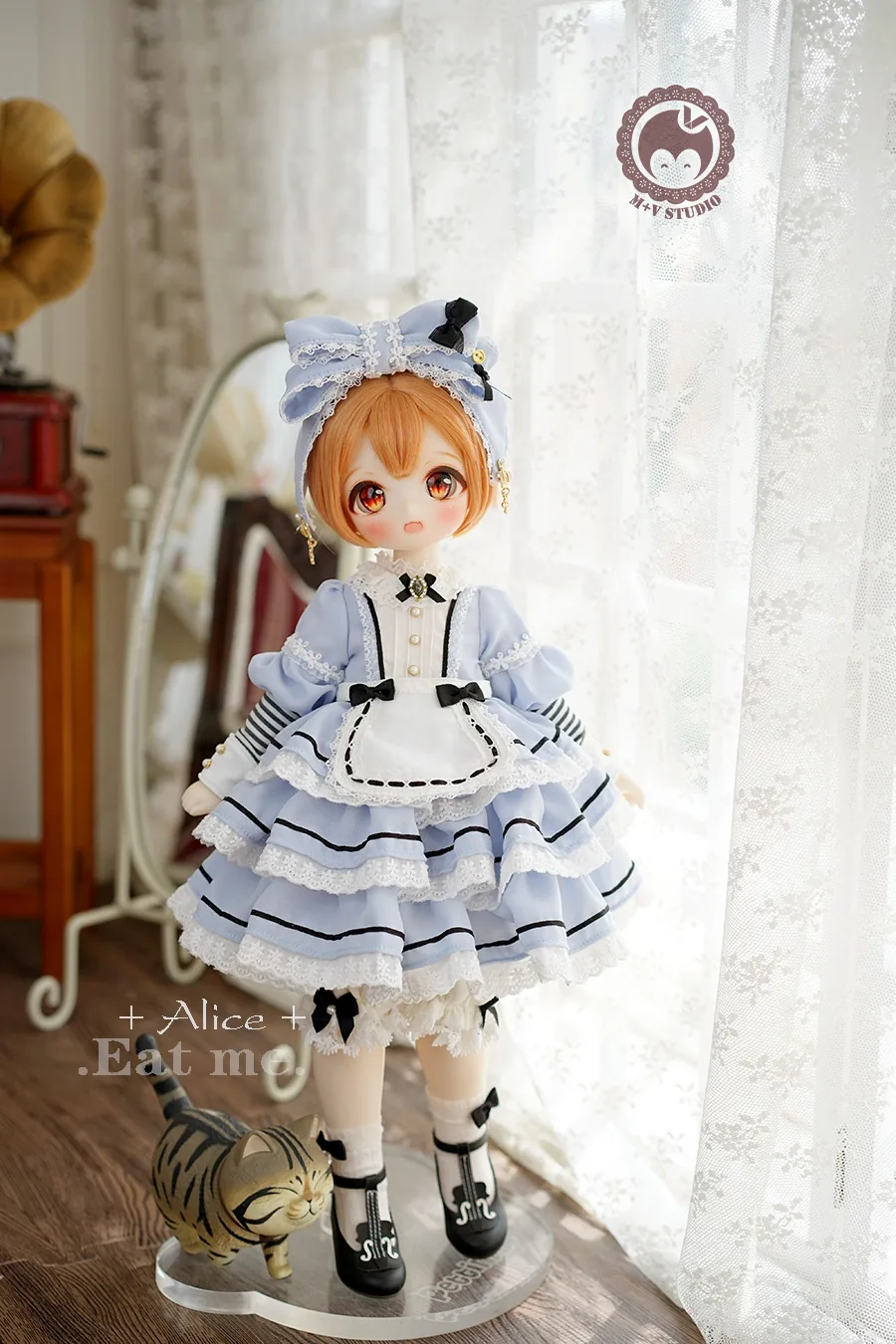 「M+V Studio」ALICE-Eat me. (MDD/MSD/Chubby) BJD Outfit Only - Image 4