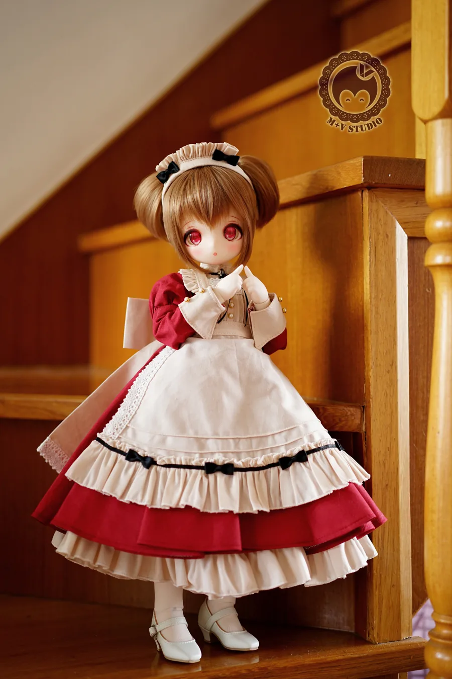 「M+V Studio」Black Cat Maid (MDD/MSD/Chubby) BJD Outfit Only - Image 2