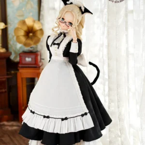 「M+V Studio」 Black Cat Maid (SD/DD/SDGR) BJD Outfit Only