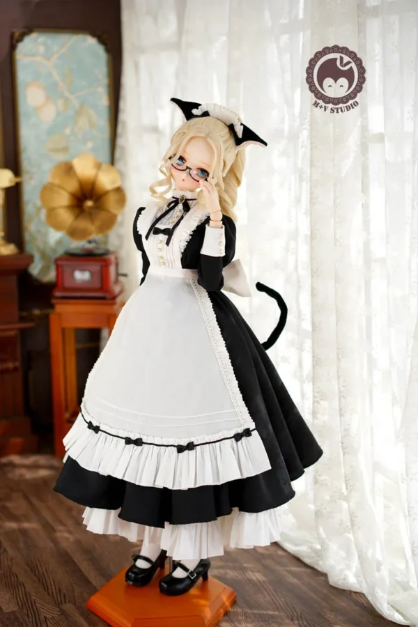 「M+V Studio」 Black Cat Maid (SD/DD/SDGR) BJD Outfit Only