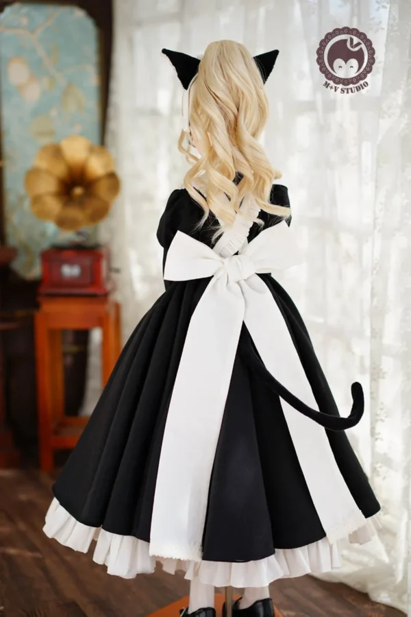 「M+V Studio」 Black Cat Maid (SD/DD/SDGR) BJD Outfit Only - Image 10
