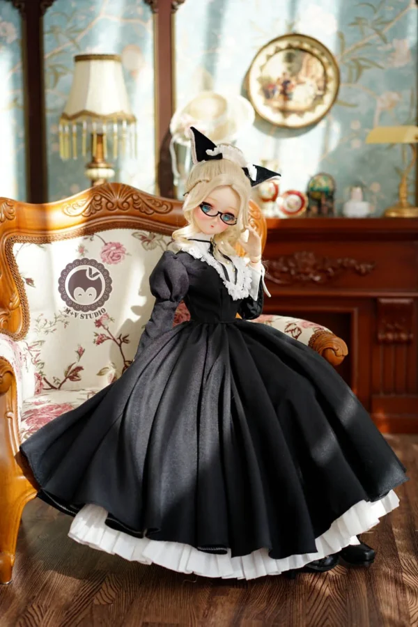 「M+V Studio」 Black Cat Maid (SD/DD/SDGR) BJD Outfit Only - Image 6