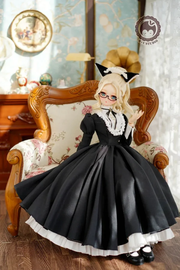 「M+V Studio」 Black Cat Maid (SD/DD/SDGR) BJD Outfit Only - Image 9