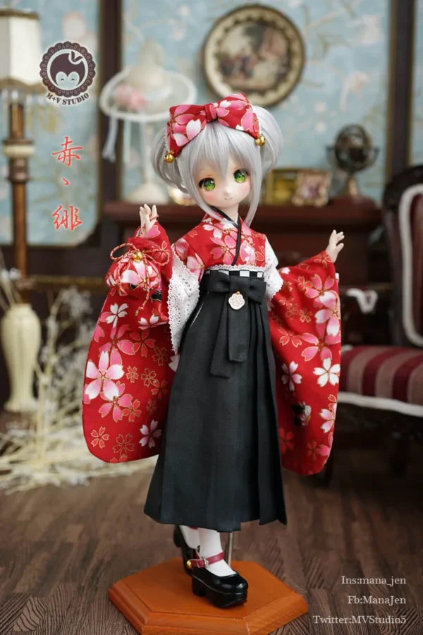 「M+V Studio」Red Crimson (MDD/MSD/Chubby) BJD Outfit Only - Image 4