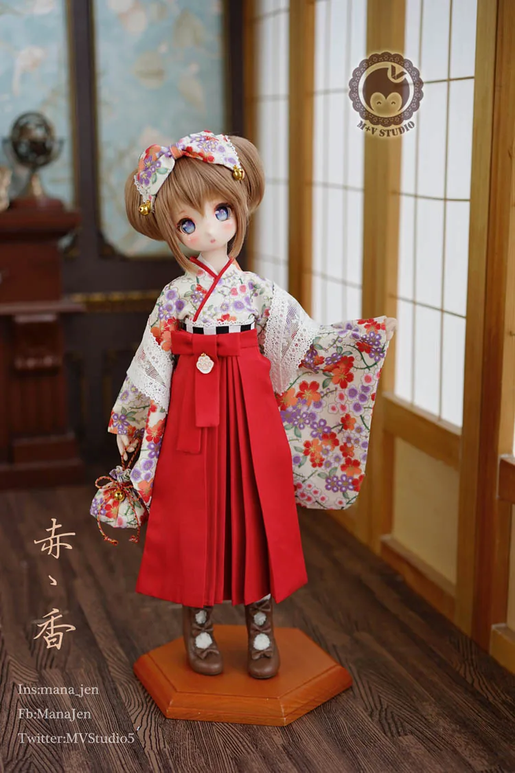「M+V Studio」Red Incense (MDD/MSD/Chubby) BJD Outfit Only - Image 2