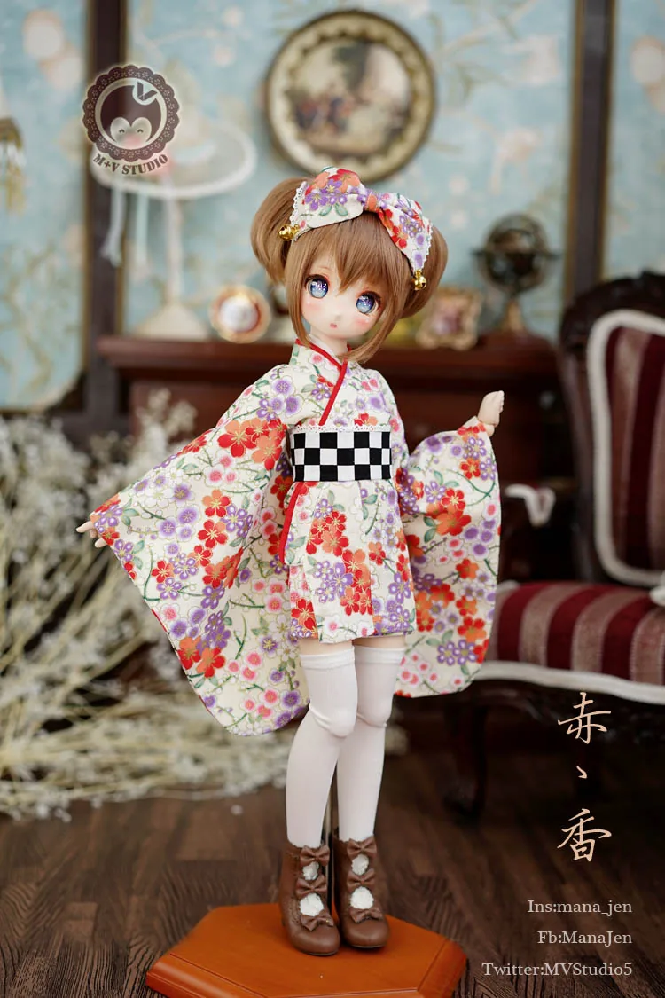 「M+V Studio」Red Incense (MDD/MSD/Chubby) BJD Outfit Only - Image 6