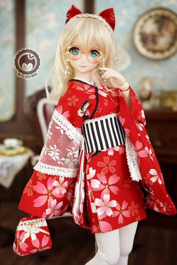 「M+V Studio」 Red Scarlet (SD/DD/SDGR) BJD Outfit Only - Image 3