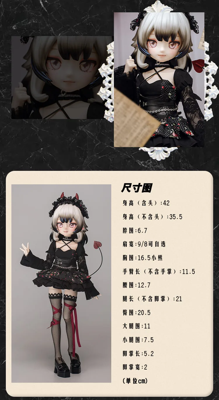 「Menglong」Applepie 1/4 BJD Doll Full Set - Image 4