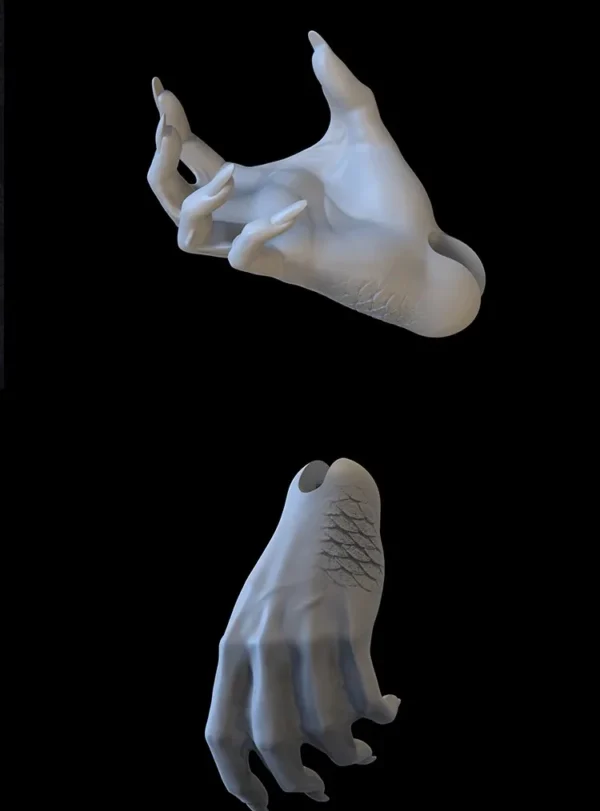 「Moonlit Wonder」Akheilos2.0 BJD Mermaid Hands Only (1/3 and above) - Image 6