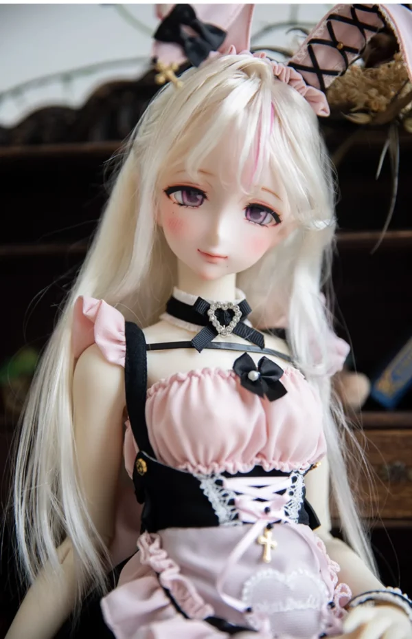「Neko」Callia BJD Doll Head only ELF VER (1/4 l Chubby) - Image 10