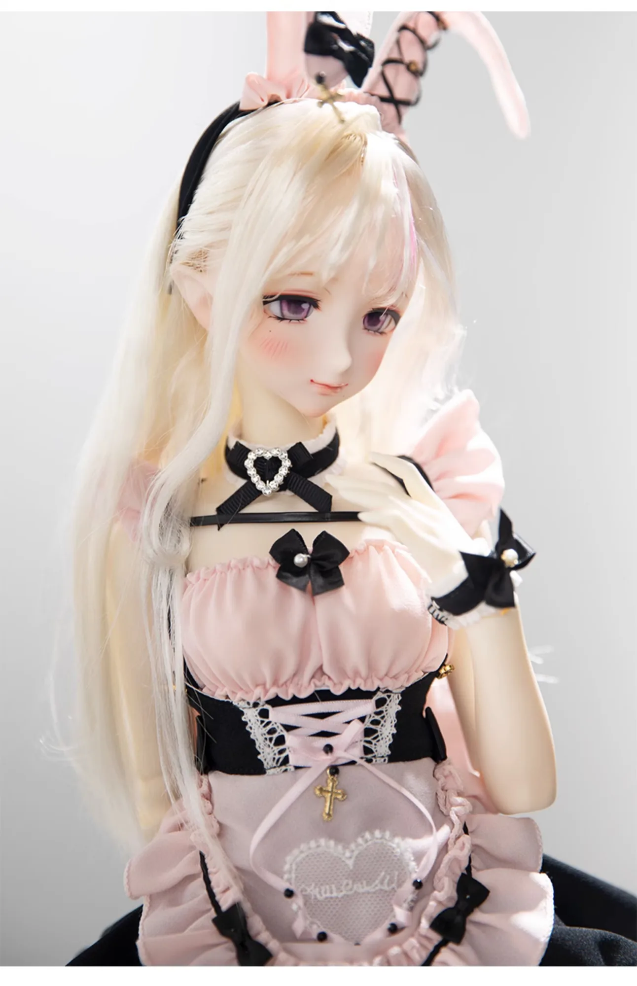 「Neko」Callia BJD Doll Head only ELF VER (1/4 l Chubby) - Image 11
