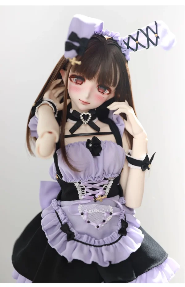 「Neko」Callia BJD Doll Head only ELF VER (1/4 l Chubby) - Image 8