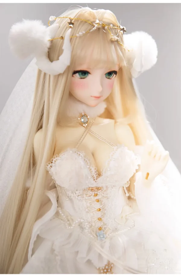 「Neko」Callia BJD Doll Head only ELF VER (1/4 l Chubby) - Image 9