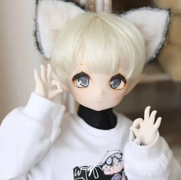 「Neko」DogEgg BJD Doll Head only ELF VER (1/4 l Chubby) - Image 2