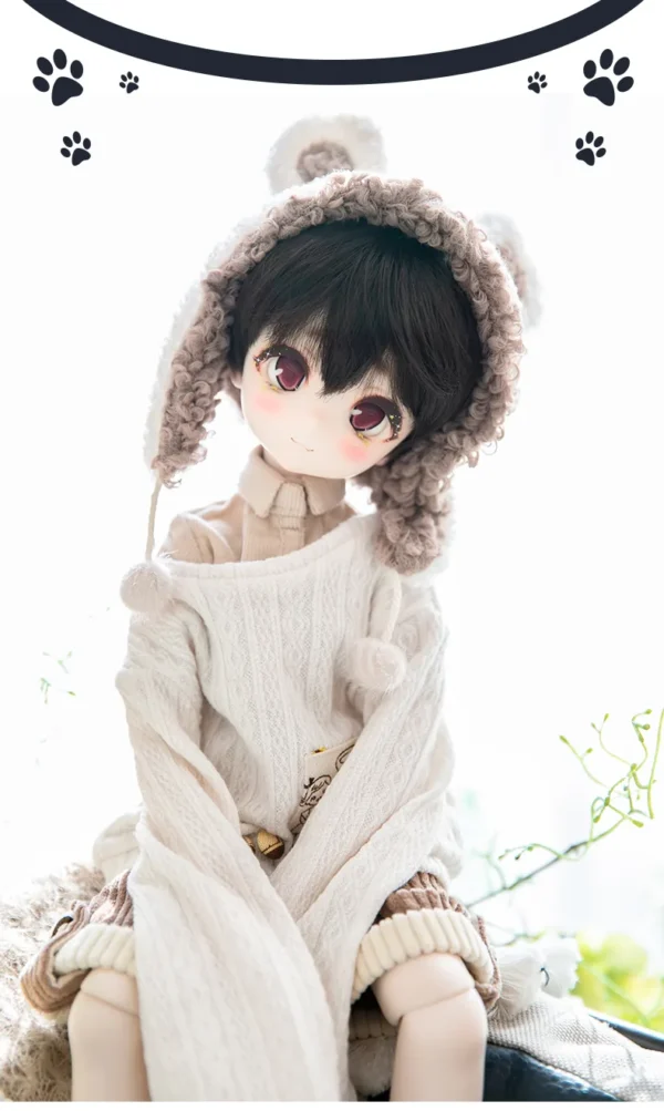 「Neko」DogEgg BJD Doll Head only ELF VER (1/4 l Chubby) - Image 7