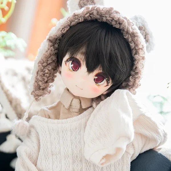 「Neko」DogEgg BJD Doll Head only ELF VER (1/4 l Chubby) - Image 8