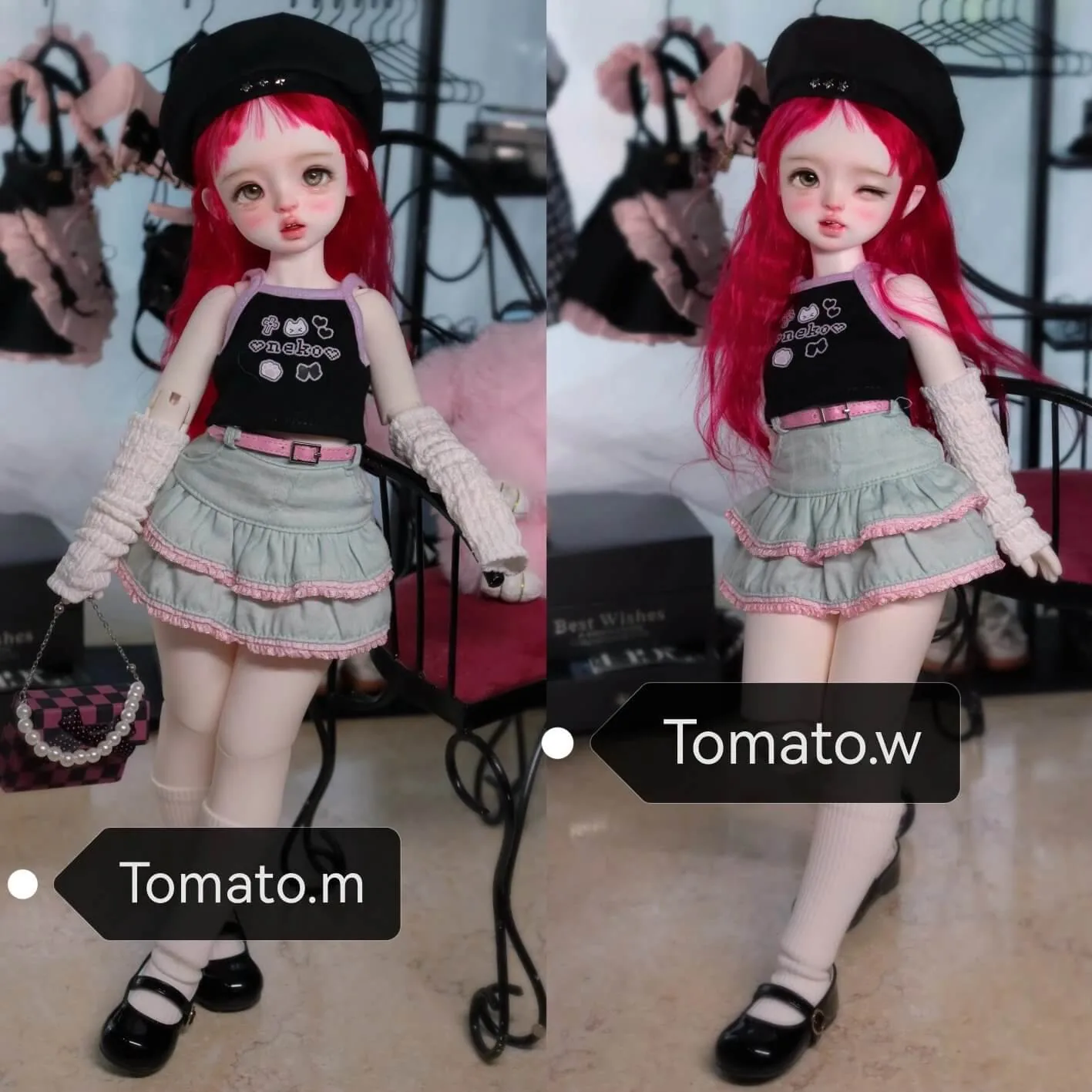 「QianQian」Tomato 1/4 BJD Doll Head Only - Image 2