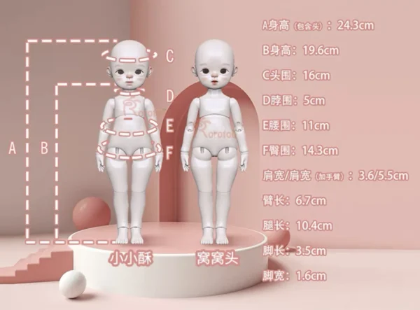 「Rorotoo」Wowotoo & Xiaoxiaosoo Full Doll 1/6 - Image 2