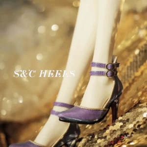 「S&C」High Heel Gold Edge Sandals (1/3)