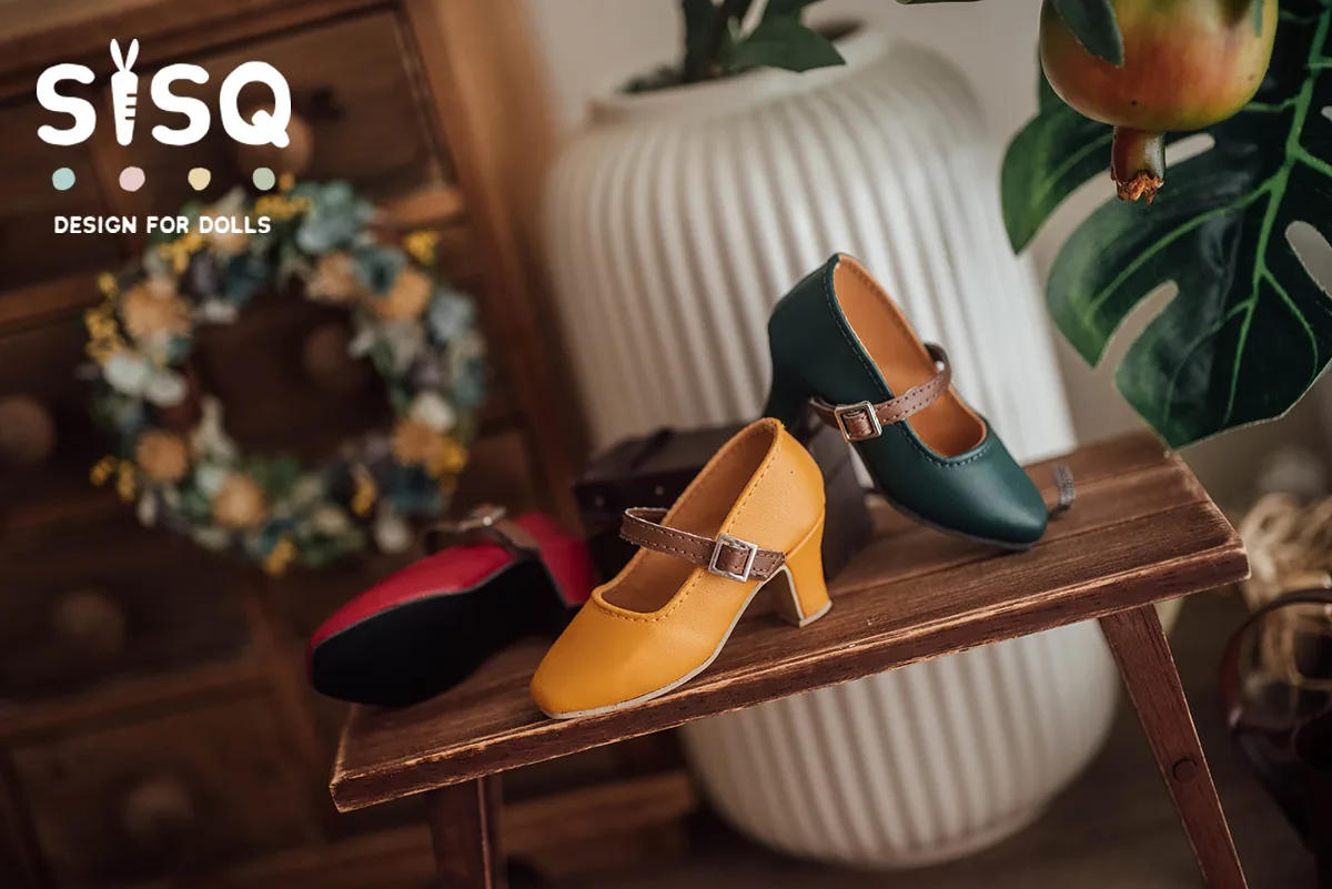 「S&G」Retro Square-Head Heels (Blythe/YOSD/MDD/MSD/Chubby/SDGR/DD) - Image 8