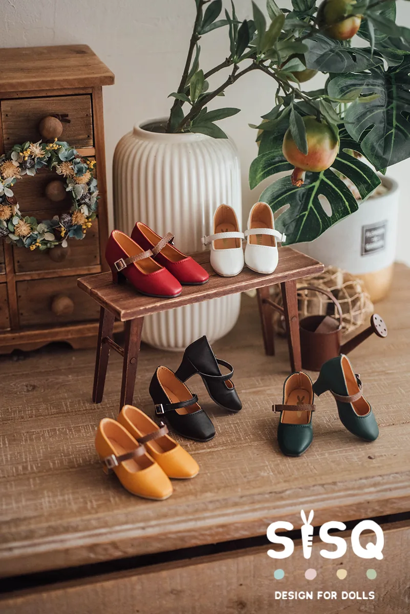 「S&G」Retro Square-Head Heels (Blythe/YOSD/MDD/MSD/Chubby/SDGR/DD) - Image 9