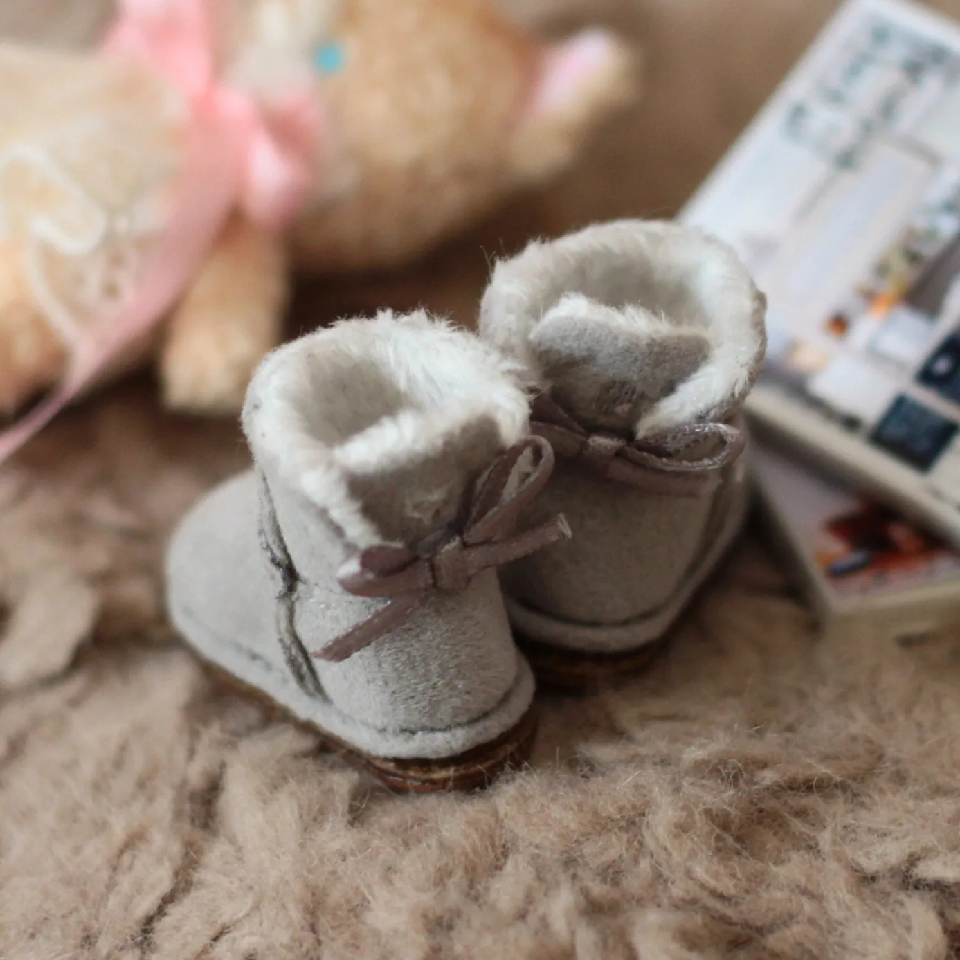 「S&G」Ribbon BJD Winter Boots (YOSD/MDD/MSD/Chubby)