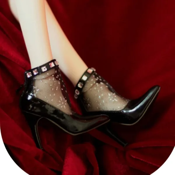 「S&G」 Sexy Hollow High Heel Ankle Boots for BJD (SD13/SD16/SDGR/DD)