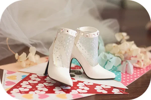 「S&G」 Sexy Hollow High Heel Ankle Boots for BJD (SD13/SD16/SDGR/DD) - Image 3