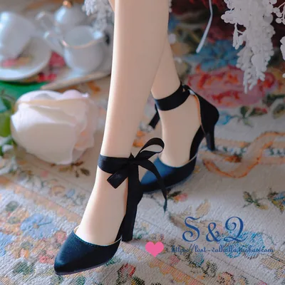 「S&G」 Silk High Heel Ankle Boots for BJD (SD13/SD16/SDGR/DD)
